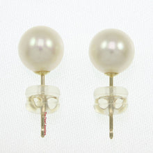 Load image into Gallery viewer, 1000270-14k-Gold-Luster-White-Cultured-Pearl-Stud-Earrings