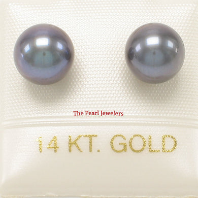 1000271-14k-Gold-Luster-Black-Cultured-Pearl-Stud-Earrings