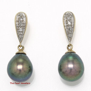 1000561-14k-Yellow-Gold-Diamonds-Peacock-Cultured-Pearl-Dangle-Stud-Earrings
