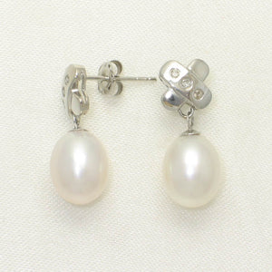 1000605-14k-Gold-Diamonds-White-Cultured-Pearl-Dangle-Stud-Earrings