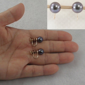 1000725-14k-Gold-French-Screw-Back-None-Pierced-Lavender-Pearl-Earrings