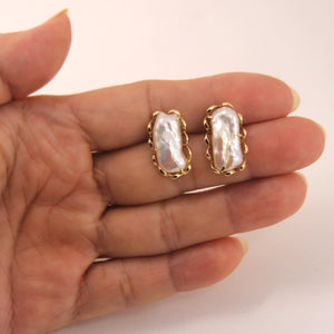 1000764-14k-Gold-Hand-Crafted-Genuine-White-Biwa-Pearl-Stud-Earrings