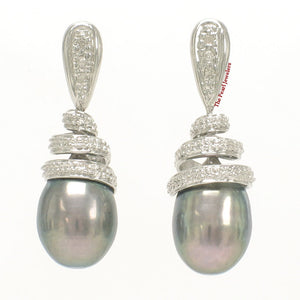 1000806-14k-White-Gold-Diamonds-Black-Pearl-Dangle-Stud-Earrings