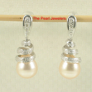 1000807-14k-White-Gold-Diamonds-Peach-Pearl-Dangle-Stud-Earrings