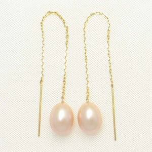 1000822-14k-yellow-Gold-Threader-Chain-Peach-Pearl-Dangle-Earrings
