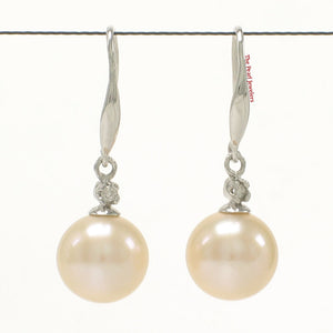 1000927-14k-White-Gold-Diamond-Peach-Round-Cultured-Pearl-Hook-Earrings