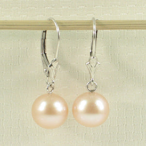 1001027-14k-White-Gold-Leverback-Genuine-Pink-Cultured-Pearl-Dangle-Earrings