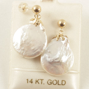 1001100-14k-Yellow-Gold-Large-Baroque-Coin-Pearl-Dangle-Stud-Earrings