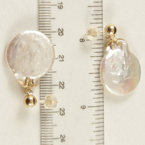 1001100-14k-Yellow-Gold-Large-Baroque-Coin-Pearl-Dangle-Stud-Earrings