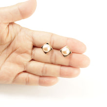 Load image into Gallery viewer, 1001392-Collection-14K-Yellow-Gold-9.5-10mm-Peach-Pearl-Stud-Earrings