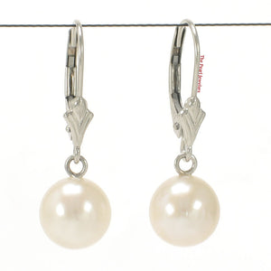 1001805-14k-White-Gold-Leverback-White-Cultured-Pearl-Dangle-Earrings