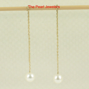 1001820-14k-Yellow-Gold-Threader-Chain-White-Cultured-Pearl-Drop-Earrings