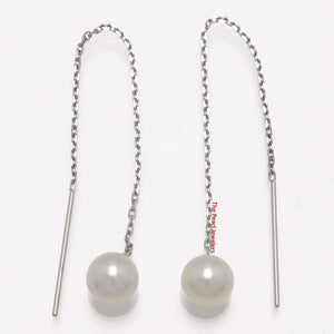 1001825-14k-Gold-Threader-Chain-White-Cultured-Pearl-Drop-Earrings