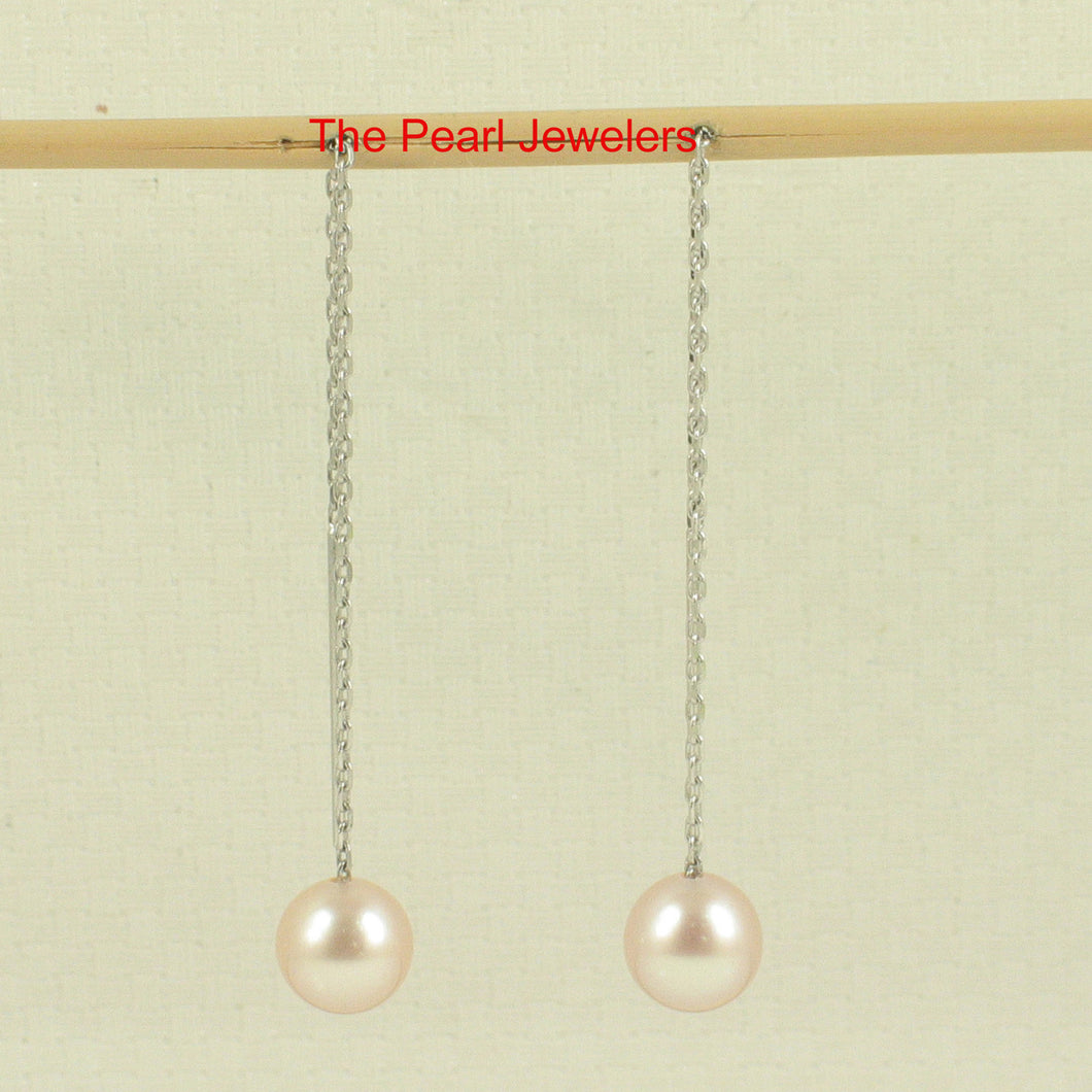 1001827-14k-White-Gold-Threader-Chain-Pink-Cultured-Pearl-Drop-Earrings