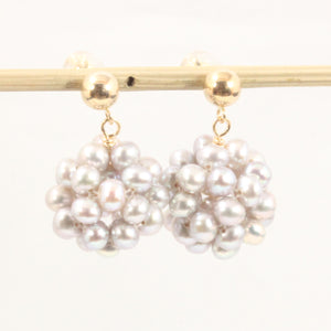 1001914-14k-Yellow-Gold-Gray-Cultured-Pearl-Ball-Dangle-Stud-Earrings