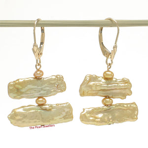 1005123-14k-Yellow-Gold-Leverback-Golden-Biwa-Pearl-Handcrafted-Dangle-Earrings