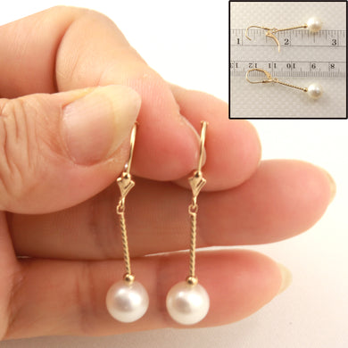 1015000-14k-Gold-Leverback-Twist-Tube-White-Pearl-Dangle-Earrings