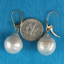 Load image into Gallery viewer, 1050020F-14k-Gold-Leverback-Baroque-White-Pearls-Dangle-Earrings