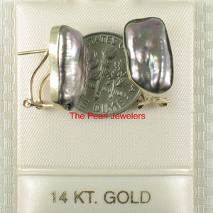 1098401-14k-Yellow-Gold-Omega-Clip- Black-Genuine-Biwa-Pearl-Earrings