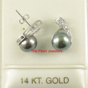 1099506-14k-White-Gold-Diamond-Black-Genuine-Cultured-Pearl-Stud-Earrings