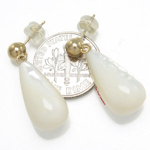 1100360-Raindrop-White-Mother-of-Pearl-14k-Yellow-Gold-Ball-Dangle-Earrings