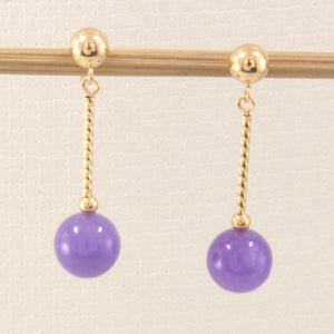 1101172-14k-Gold-Ball-Twist-Tube-Lavender-Jade-Earrings