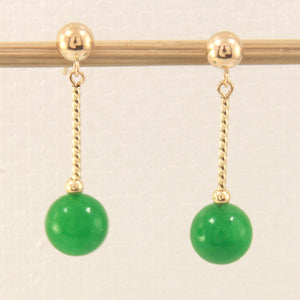 1101173-14k-Gold-Ball-Twist-Tube-Green-Jade-Earrings