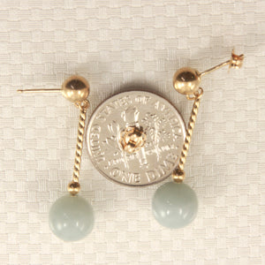 1101174-14k-Gold-Ball-Twist-Tube-Celadon-Green-Jade-Earrings
