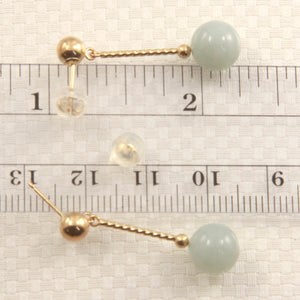1101174-14k-Gold-Ball-Twist-Tube-Celadon-Green-Jade-Earrings