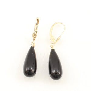 1101241-14K-Yellow-Gold-Leverback-Black-Onyx-Drop-Earrings