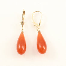 Load image into Gallery viewer, 1101244-Jade-Drop-Earrings-14K-Yellow-Gold