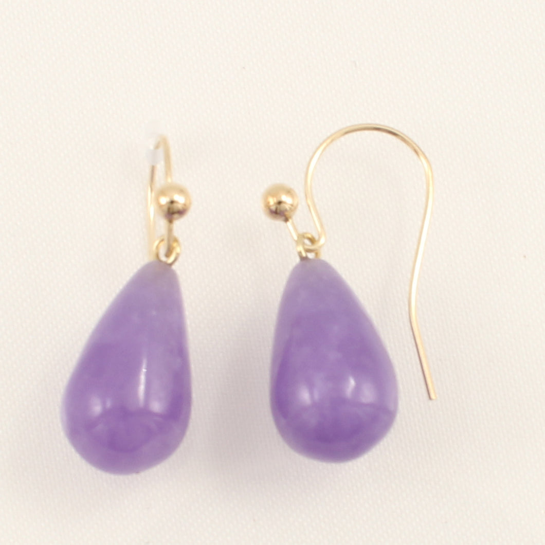 1101632-14K-Yellow-Gold-Lavender-Jade-Dangling-Earrings
