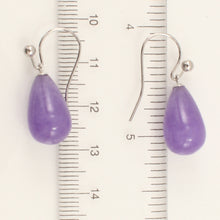Load image into Gallery viewer, 1101637-Lavender-Jade-Dangling-Earrings-14K-White-Gold