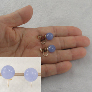 1101722-14k-Yellow-Gold-Non-Pierced-French-Screw-Back-Lavender-Jade-Earrings