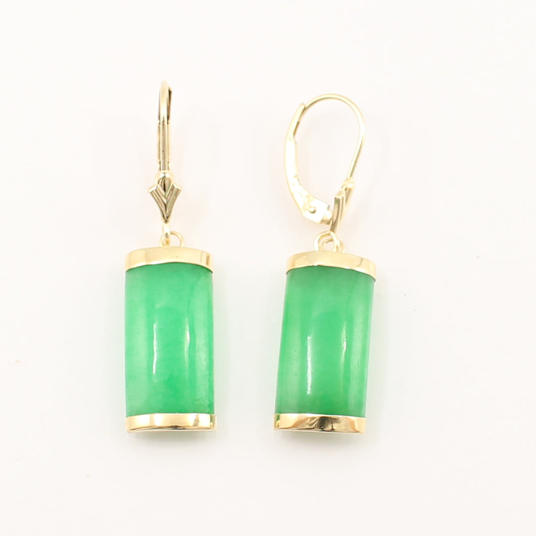 1102023-14k-Yellow-Gold-Green-Curved-Lavender-Jade-Dangle-Earrings