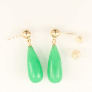1102233-Teardrop-Green-Jade-Earrings-14kt-Yellow-Gold