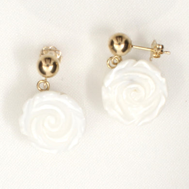 1110260-Mother-of-Pearl-Rose-14K-Yellow-Gold-Earrings