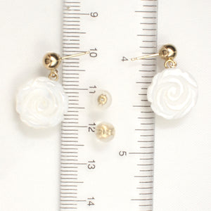 1110260-Mother-of-Pearl-Rose-14K-Yellow-Gold-Earrings