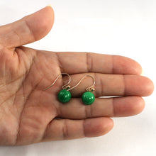 Load image into Gallery viewer, 1110633-14k-Gold-Green-Jade-Women&#39;s-Drop-Earrings