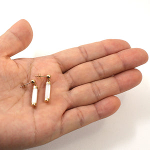 1146700-14k-Yellow-Gold-Ball-Dangle-White-Mother-of-Pearl-Stud-Earrings