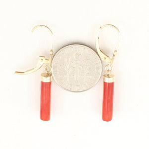 1166704-14k-Yellow-Gold-Leverback-Red-Jade-Dangle-Earrings