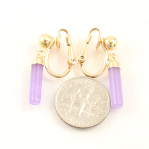 1176702-Non-Pierced-Clip-Lube-Lavender-Jade-Earrings