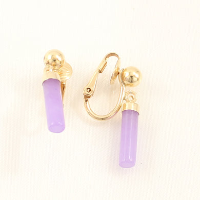 1176702-Non-Pierced-Clip-Lube-Lavender-Jade-Earrings