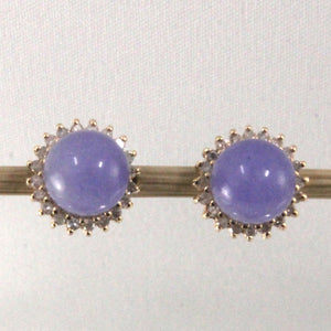 1189992-14k-Yellow-Gold-Diamond-Lavender-Jade-Stud-Earrings