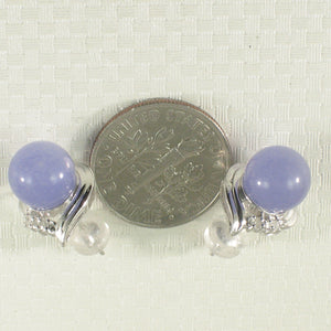1198677-14k-White-Gold-Unique-Design-Diamond-Lavender-Jade-Stud-Earrings
