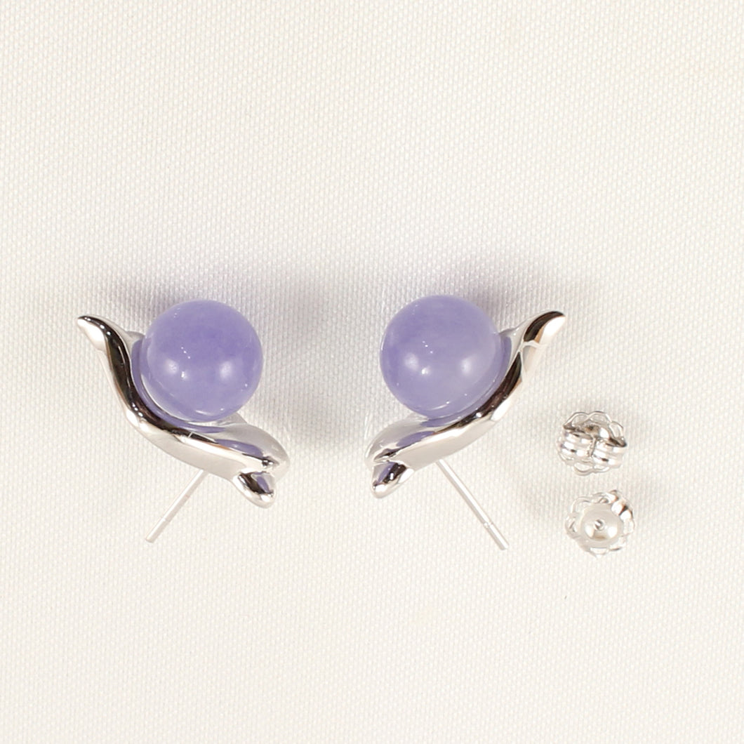 1199837-14k-White-Solid-Gold-Lavender-Jade-Earrings