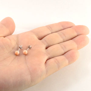1300015-14k-White-Gold-5-5.5mm-Angel-Skin-Coral-Bead-Stud-Earrings