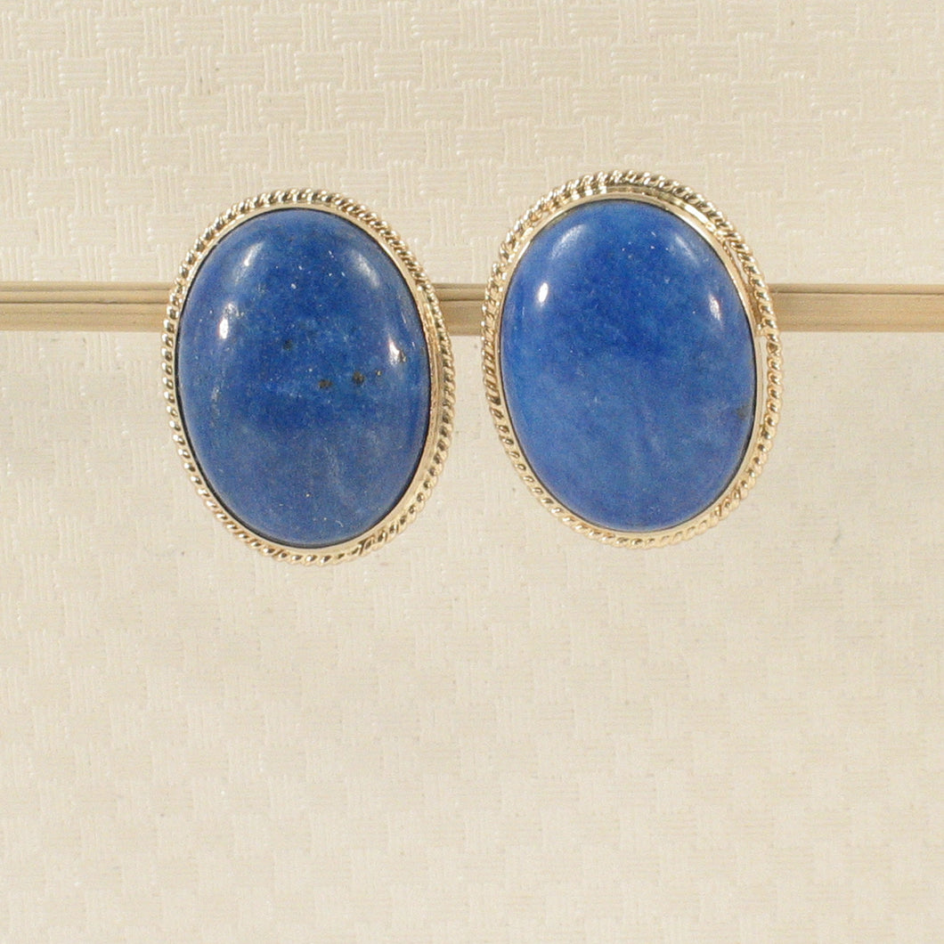 1300164-14k-Solid-Yellow-Gold-Genuine-Oval-Cabochon-Lapis-Lazuli-Stud-Earrings