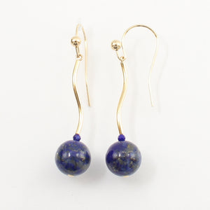 1300241-14K-Yellow-Gold-Blue-Lapis-Lazuli-Dangling-Earrings