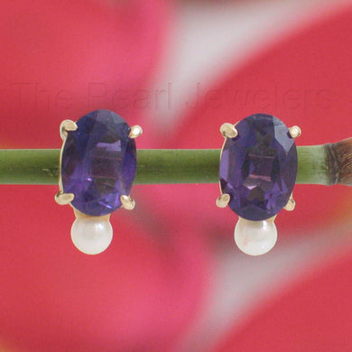 1300274-14k-Yellow-Gold-Genuine-Oval-Purple-Amethyst-Pearl-Stud-Earrings